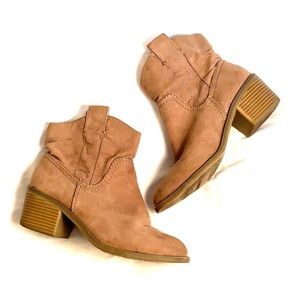 Target Brand Tan Western Booties